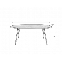 Denise oval table